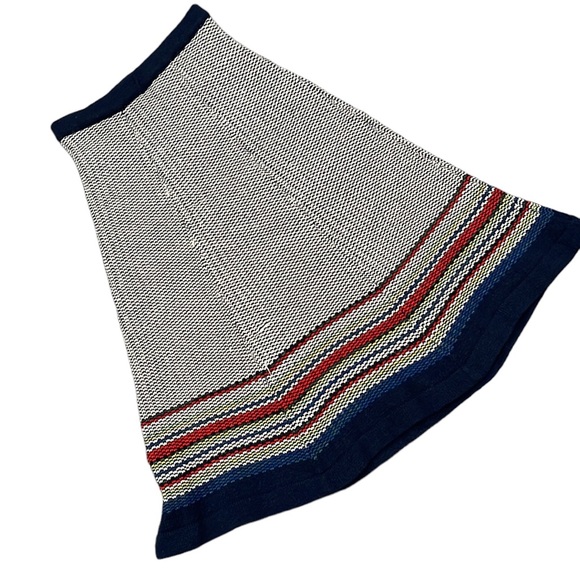 Vintage Dresses & Skirts - Vintage 70s Collage Dress Knitted Skirt